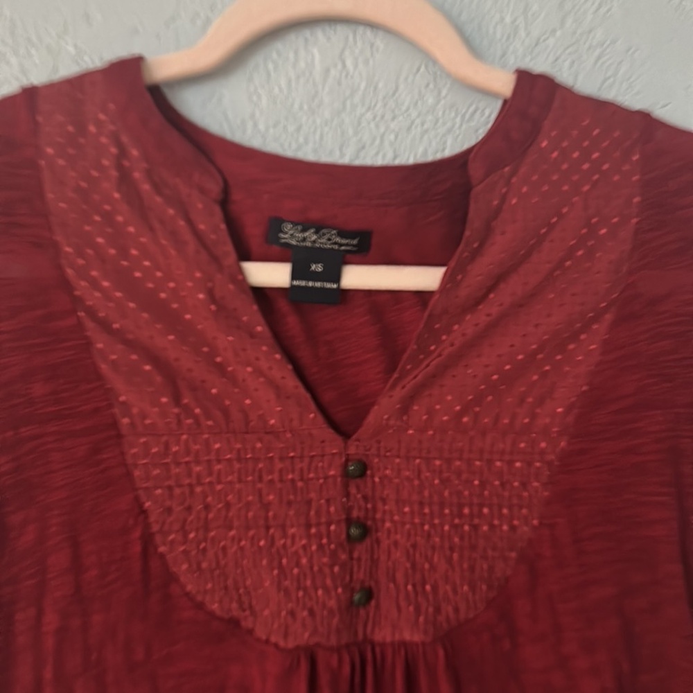 Lucky Maroon Top XS